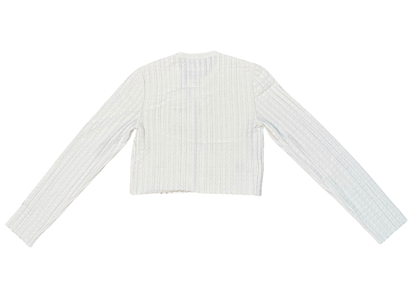 “The Georgina” White Cardigan