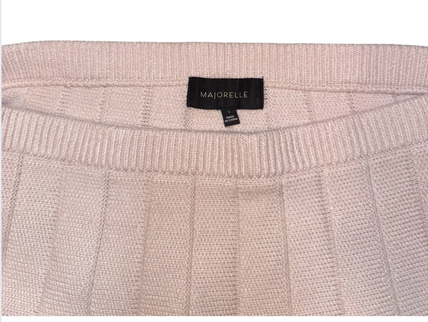 Majorelle Knit Pink Mini Skirt