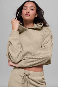 Alo - Gravel Heather Muse Hoodie and Sweatpants Set - S/M (Like-New)