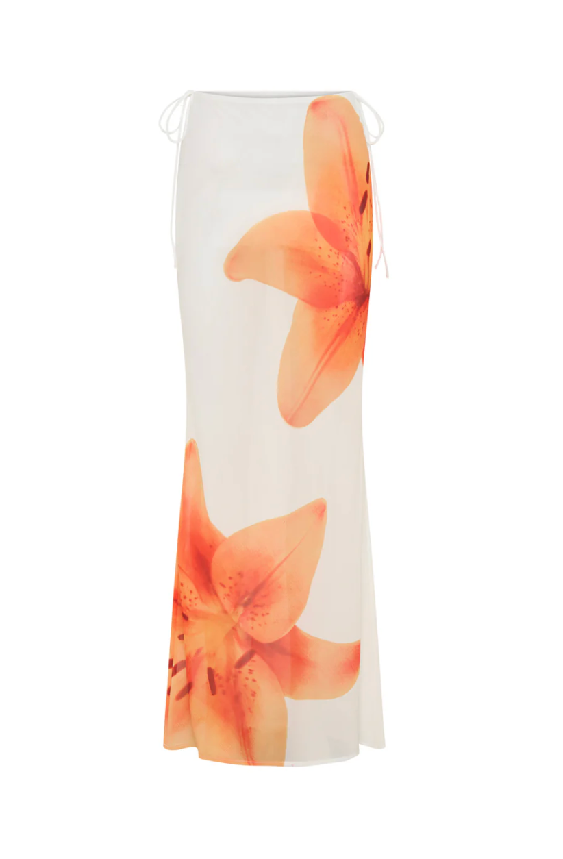 White Fox - Luminous Maxi Skirt Marigold Twist - XS (Like-New)