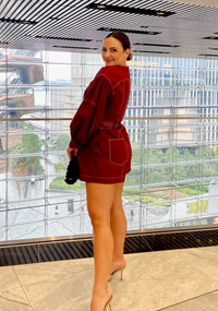 Ulla Johnson- Rust Denim Romper