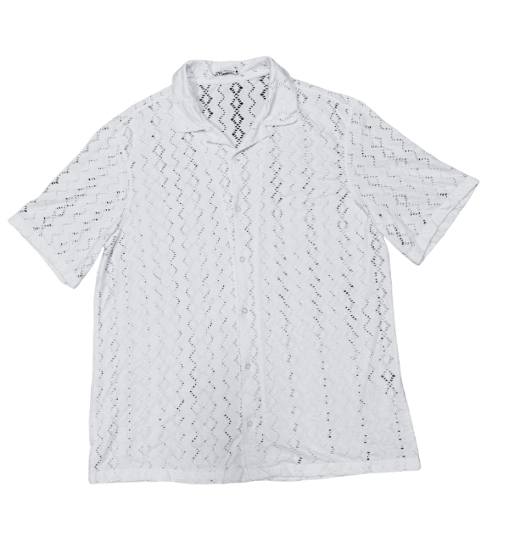 Textured Crochet Shirt