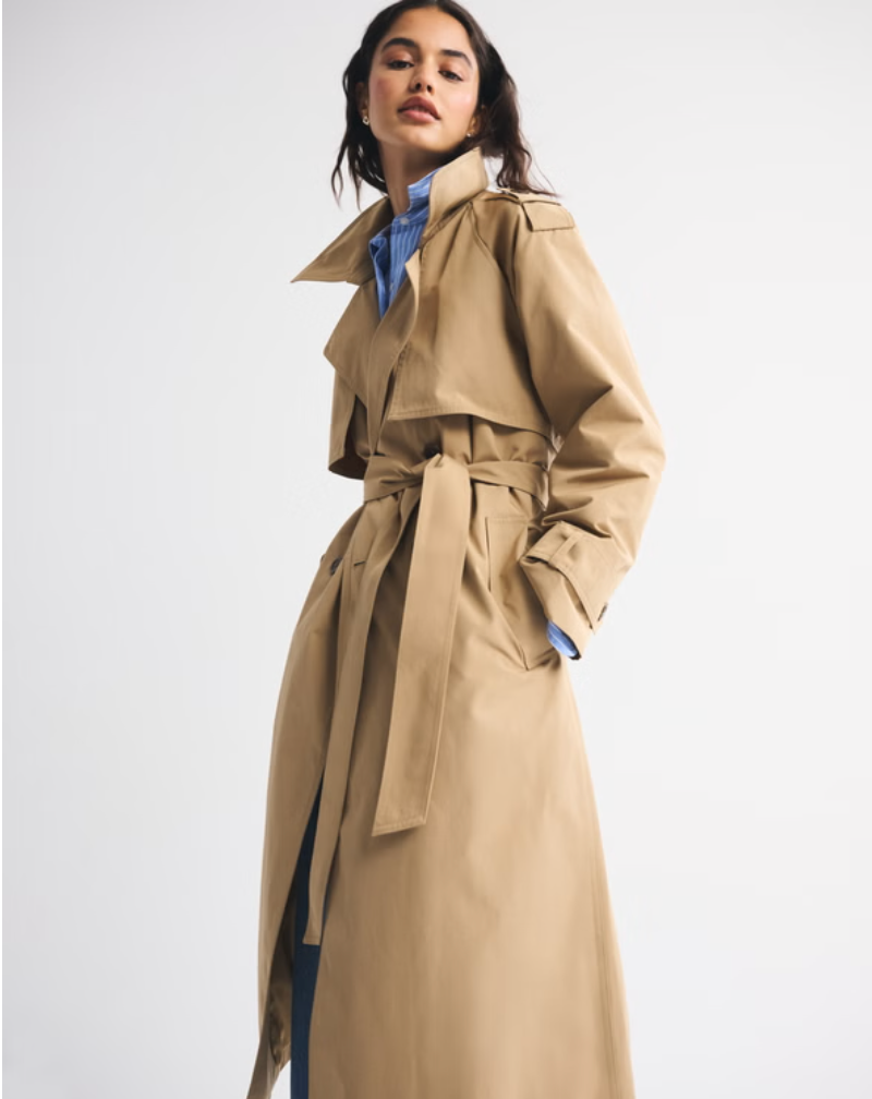 Abercrombie & Fitch - Classic Trench Coat - XS (Like-New)