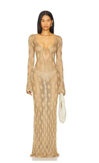 Lovers + Friends Torin Maxi Dress - Tan (NWT)