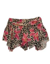 Third Charm - Mesh Asymmetrical Mini Skort - M (Like-New)