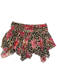 Third Charm - Mesh Asymmetrical Mini Skort - M (Like-New)