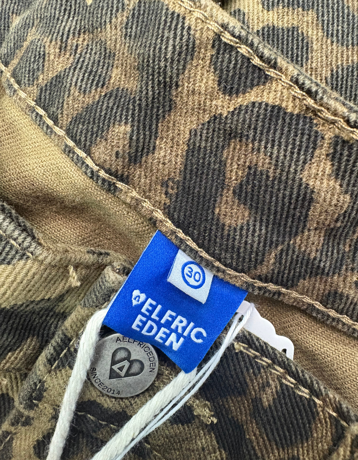 Aelfric Eden - Leopard Print Baggy Jeans - Size 30 (New With Tags)