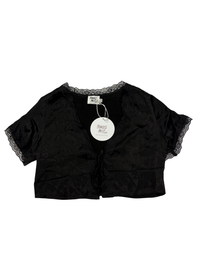 Princess Polly - Vintage Tie Up Top Black - S (New with Tags)