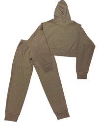 Alo - Gravel Heather Muse Hoodie and Sweatpants Set - S/M (Like-New)