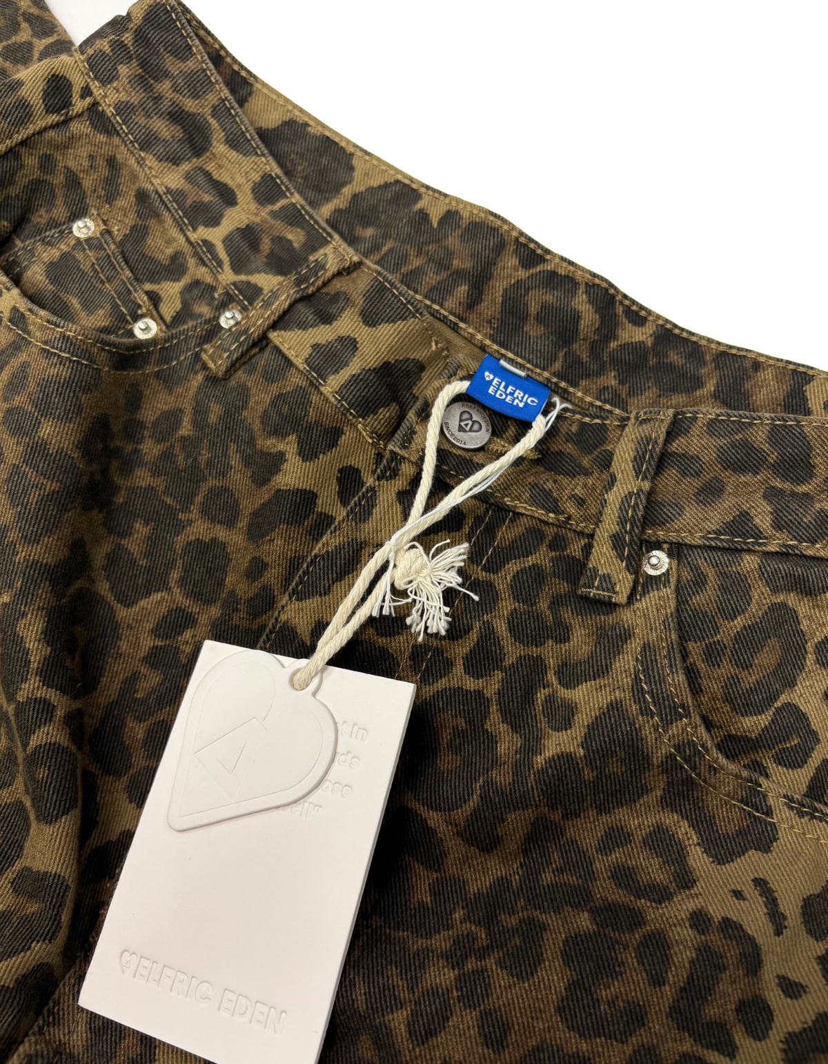Aelfric Eden - Leopard Print Baggy Jeans - Size 30 (New With Tags)