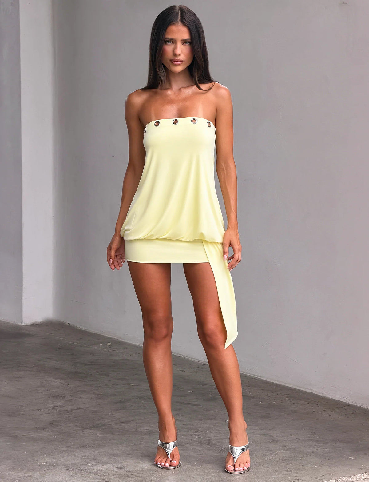 Tiger Mist - Ravenna Mini Dress - Yellow - S (Like New)