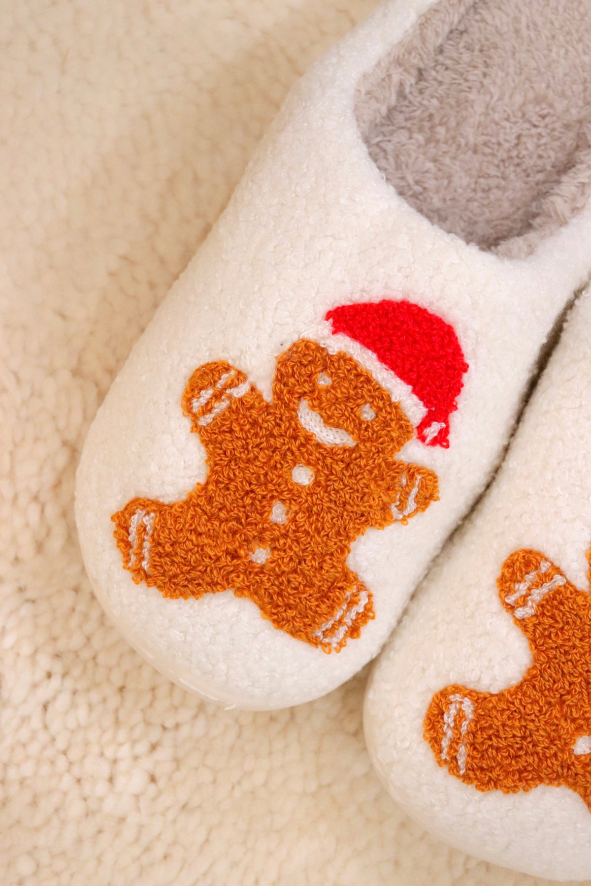 Gingerbread Man Slippers - FINAL SALE