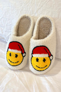 Smiley Santa Slippers - FINAL SALE