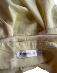 Beginning Boutique - Amrita Yellow Satin Crop Top - US10 (Like-New)