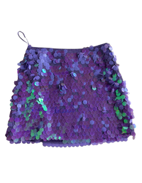 Nasty Gal - Purple Sequin Skirt - US8 (Like-New)