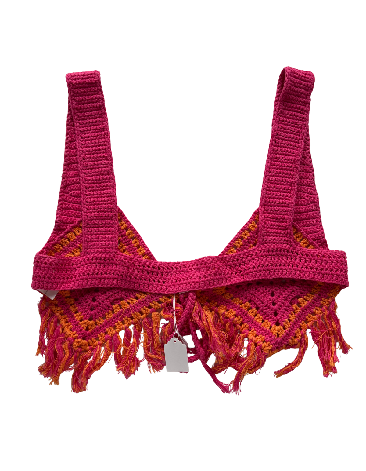 Camila Coelho - Mira Hand Crochet Fringe Top - S (Like-New)