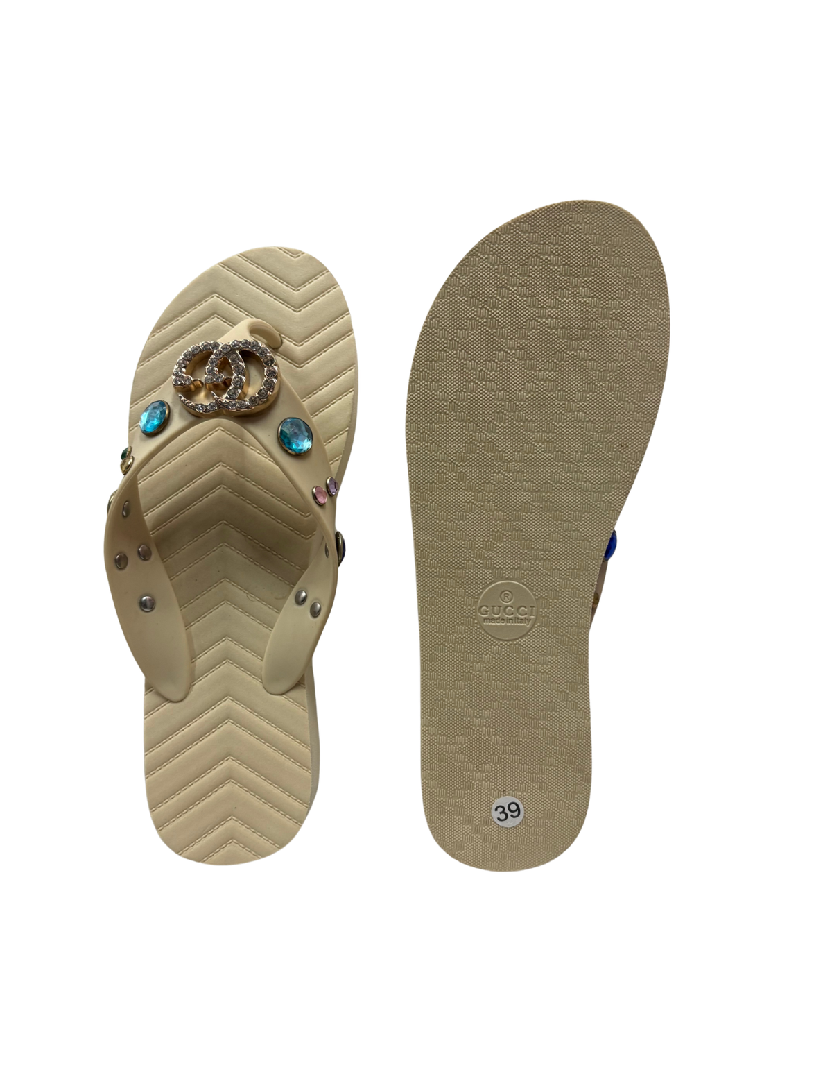 Dupe Gucci - Foam Flip Flops - EU 39 (Like-New)