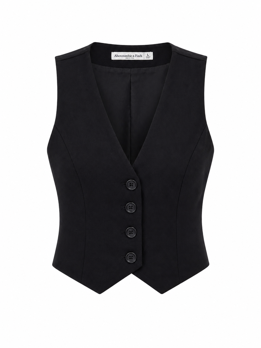 Abercrombie & Fitch - Black Cropped Vest - Size S (Like New)