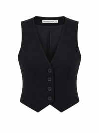 Abercrombie & Fitch - Black Cropped Vest - Size S (Like New)
