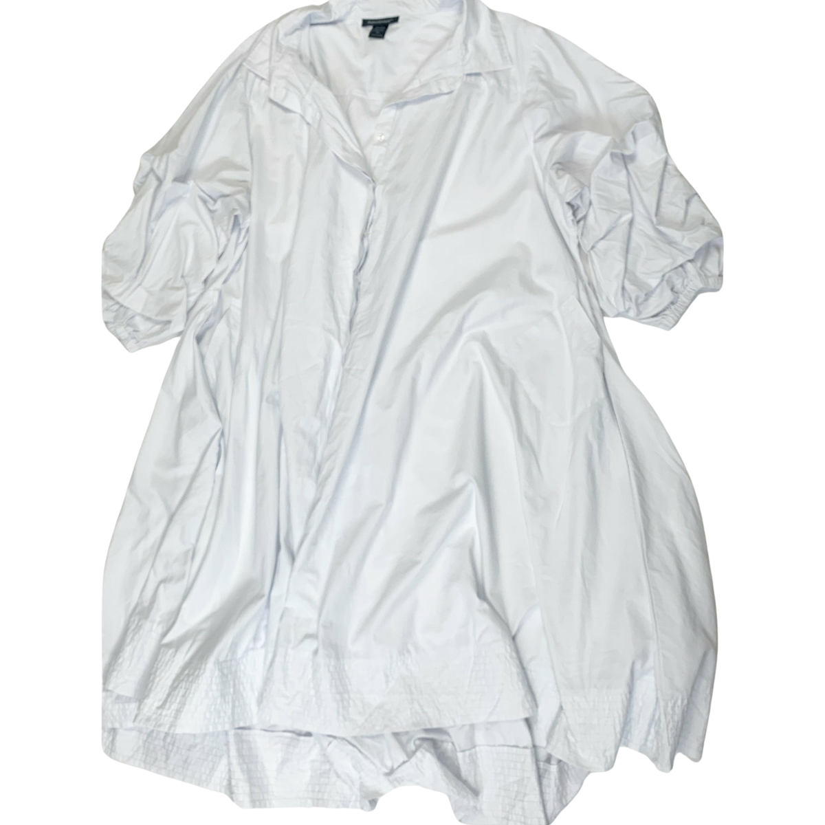Ashley Stewart - White Tie Button Up Maxi Dress