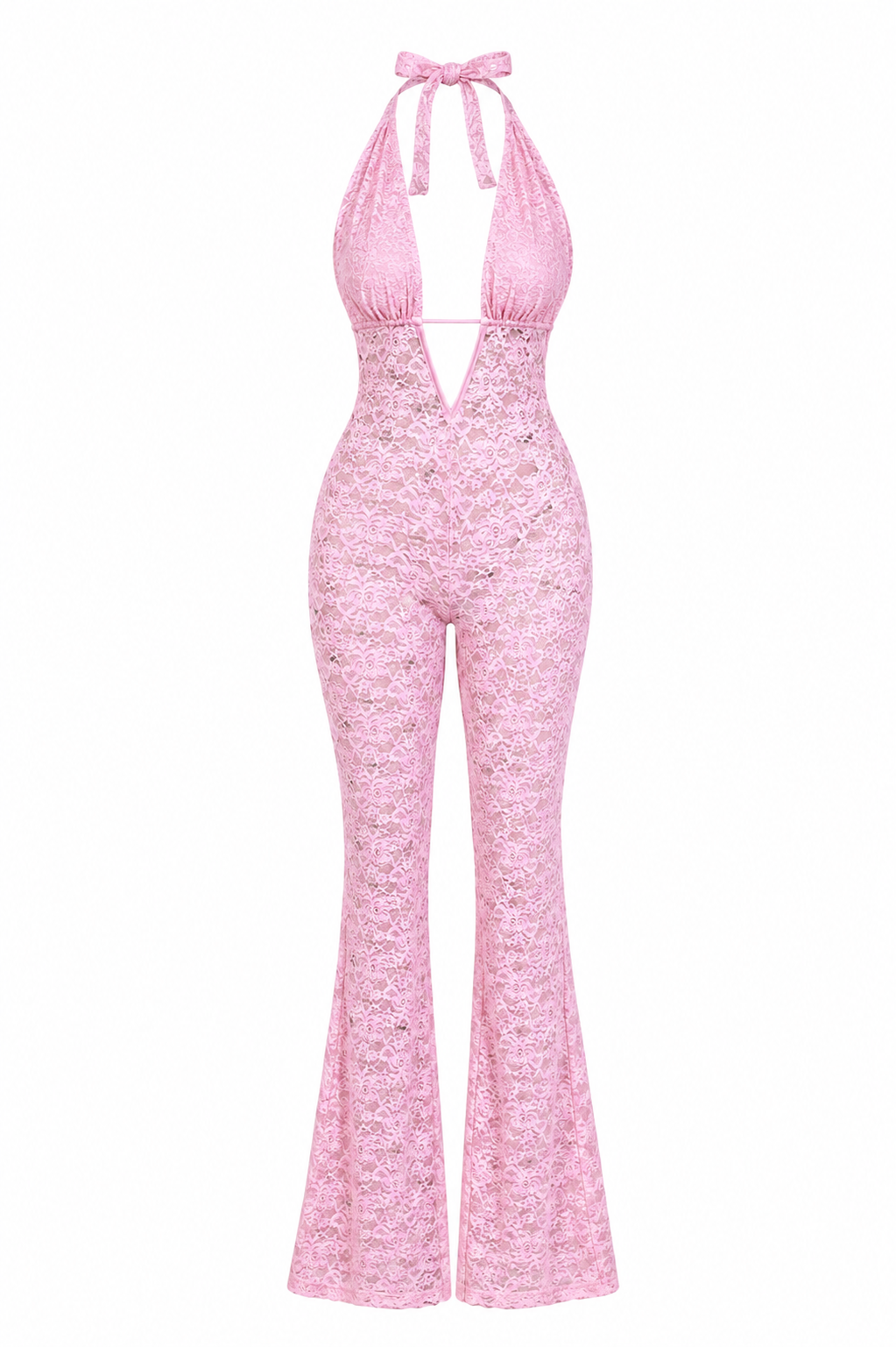 That's so Fetch - Nayla Lace Jumpsuit - Baby Pink - US 2 (Like New)