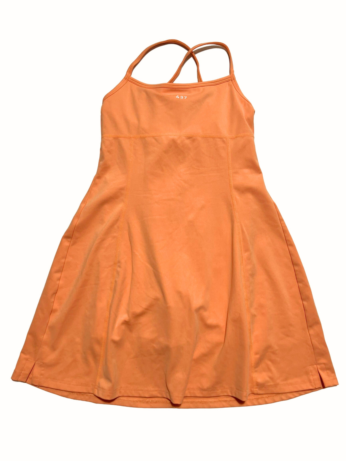 437- Orange Exercise Dress