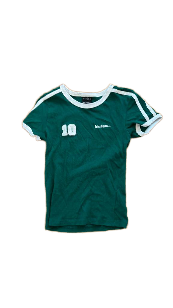 iets frans - Green Sporty Top - T Shirt - Size M (Gently Used)