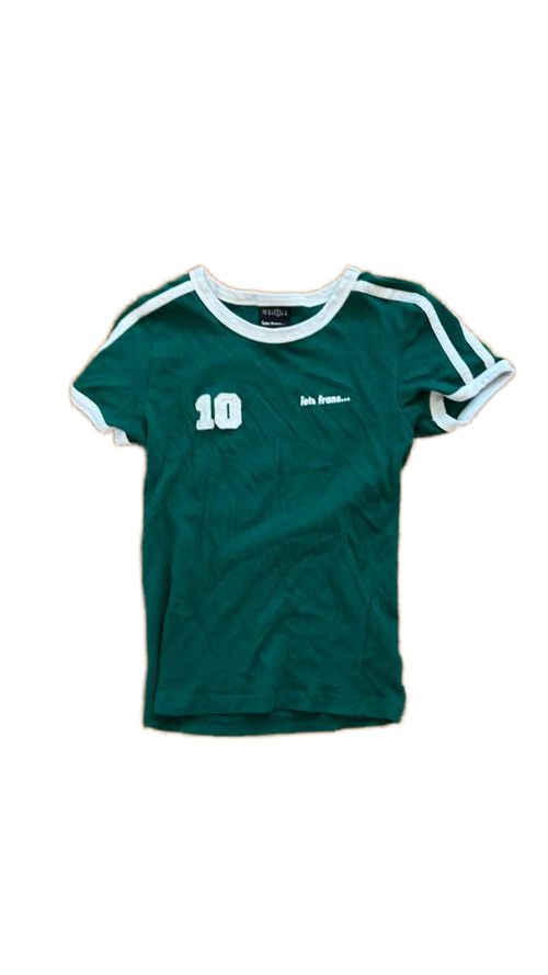 iets frans - Green Sporty Top - T Shirt - Size M (Gently Used)