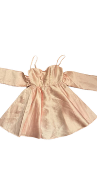 Hello Molly - Pink Satin Mini Dress with Bow Back