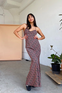 Verona Black and Red Floral Maxi Dress - FINAL SALE