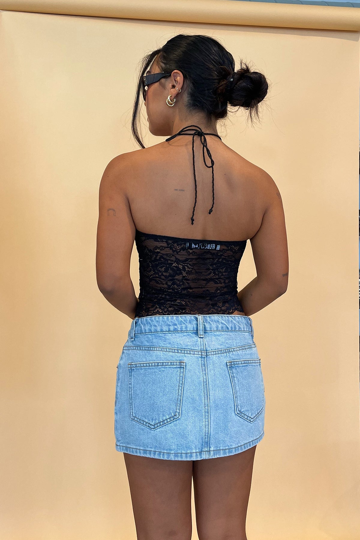 Sweet Disposition Black Lace Crop Tube Top - FINAL SALE