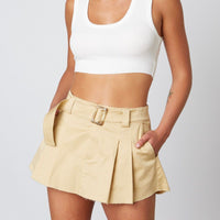 Aubrey Pleated Cargo Mini Skirt - FINAL SALE