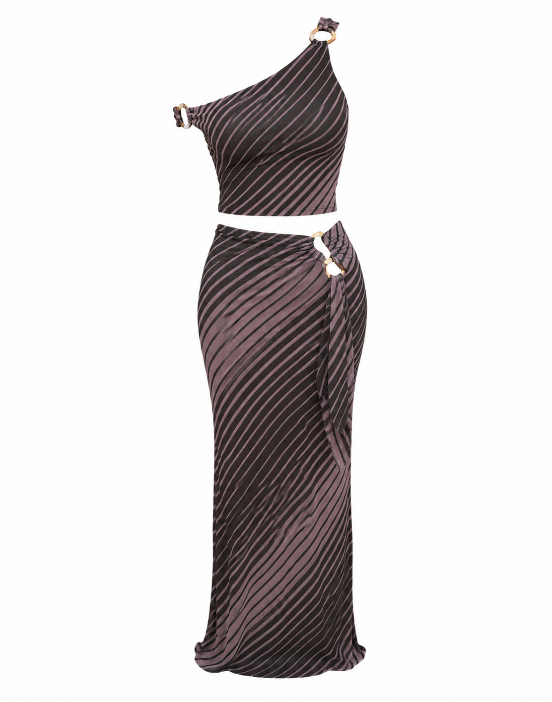 Princess Polly Striped Two Piece Set - US 2 (Like New)