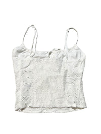 Et Clet- White Lace Tank Top