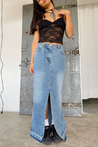 Big City Denim Maxi Skirt - FINAL SALE