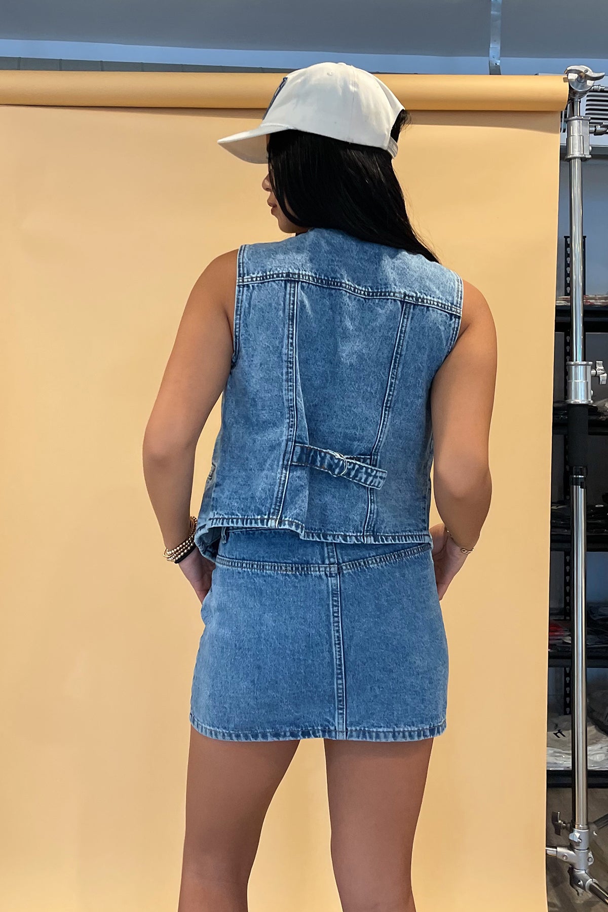 Britt Denim Cargo Skirt - FINAL SALE