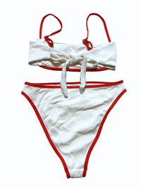 L Space - Red and White Bikini Set