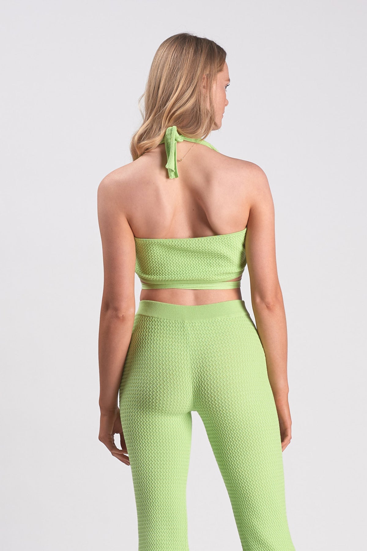 That's So 70s Green Zig Zag Knit Tank - FINAL SALE