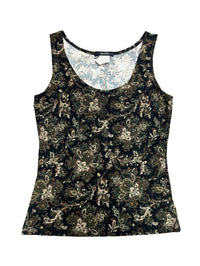 Majora - Black Floral Tank Top