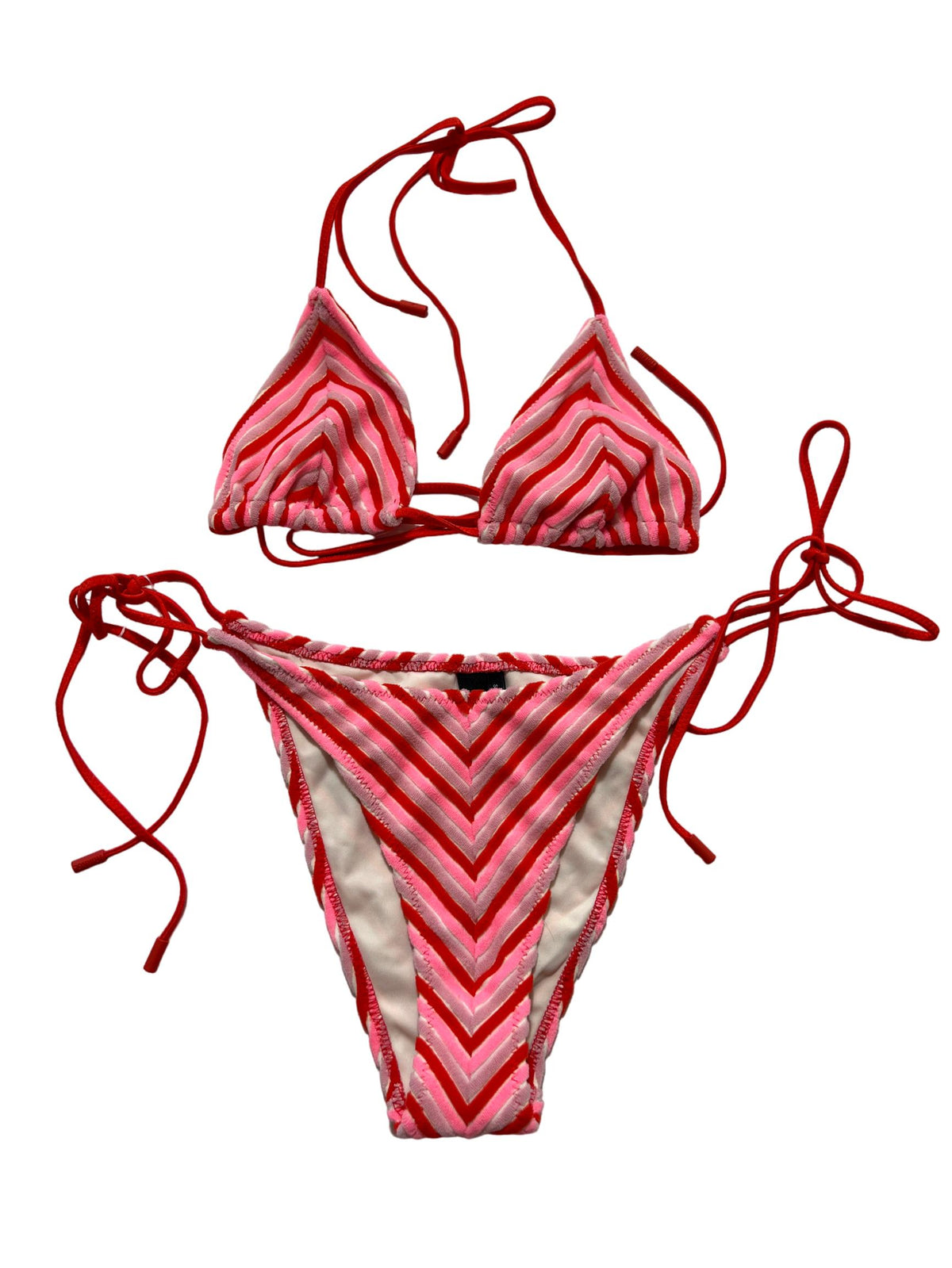 Triangl - Pink Striped Bikini