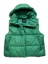 Alo - Green "Gold Rush" Puffer Vest