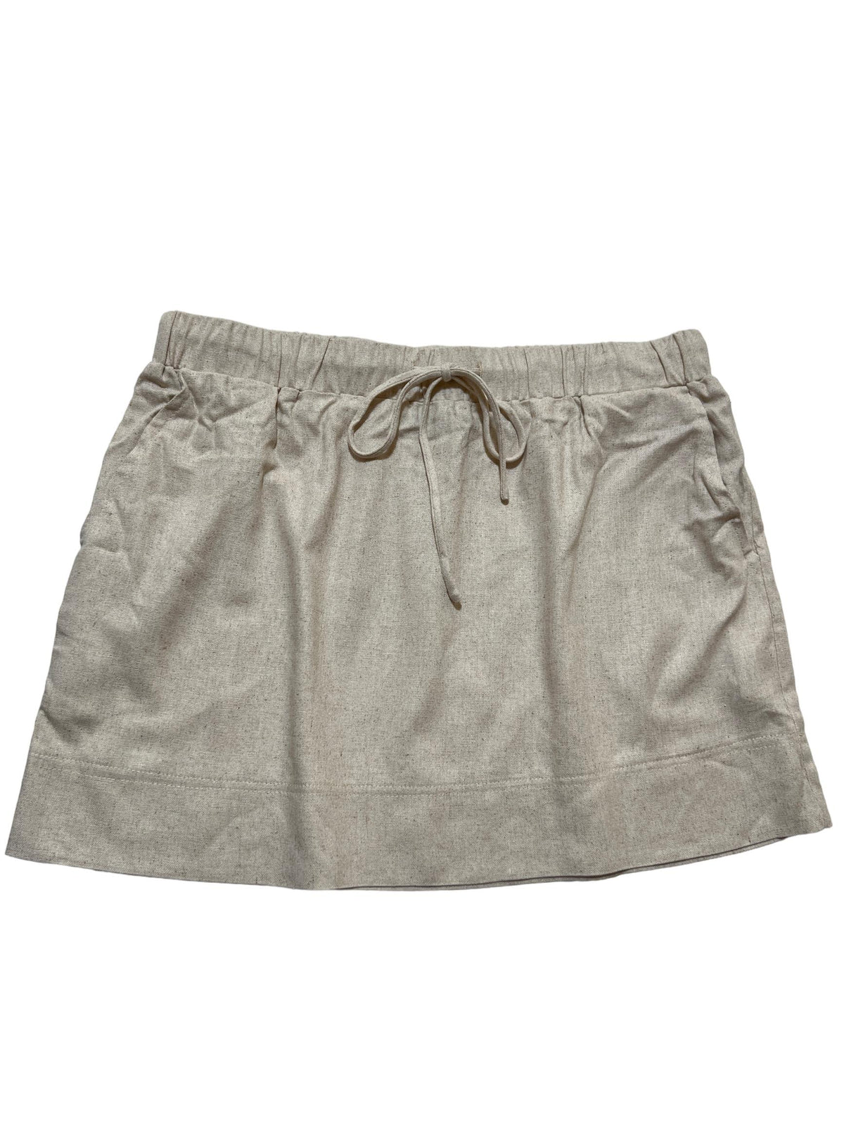 White Fox - Tan Linen Skirt