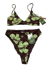 Leni Swims - Green Floral Bikini - NEW WITH TAGS