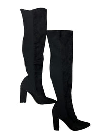 Everley - Black Knee High Boots