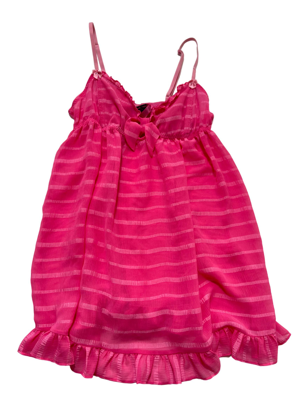 Betsey Johnson - Pink Striped Lingerie Dress