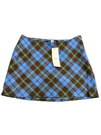 Urban Outfitters - Blue Plaid Mini Skirt - New With Tags