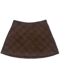 Princess Polly - Brown Plaid Mini Skirt