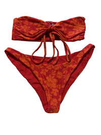 Leni Swims - Red Floral Bikini Set