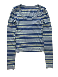 American Eagle - Blue Striped Long Sleeve