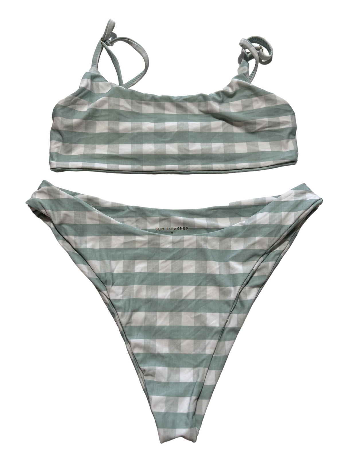 Sun Bleached - Green Checkered Bikini